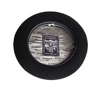 Elosegui Béret basque 1858 Noir 100 % Laine mérinos imperméable avec badana, Noir , 62