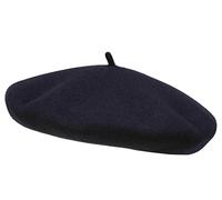 Elosegui Béret basque en laine mérinos imperméable avec bandeau éponge en cuir. - Bleu - X-Large