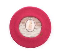 Elosegui Béret basque Femme Modèle Dame 100% Laine mérinos avec doublure, Cerise 14, Taille Unique