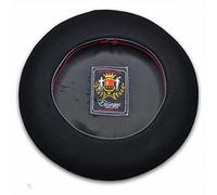 Elosegui Béret basque Superluxe avec badana 100% laine mérinos imperméable, Noir , 62