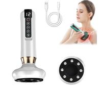 Elouris Anti Cellulite Massager, Bluile Cellulite Massager, 12 Levels Body Sculpting Machine, 4 Magnetic Heads, for Belly, Waist, HIPS, Arms, Legs (Silver)