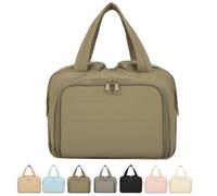 Elouva Trousse de toilette 4 en 1, organiseur de voyage Elouva, grande capacité, grande ouverture, trousse de toilette multifonction et étanche, Vert, 12.6*8.27*5.91 In, Modernité