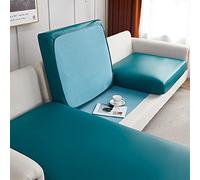 Elover Housse de Coussin Extensible de canapé Cuir Artificiel imperméable-Housse de Protection pour Me ubles Anti-Rayures Housse de siège de canapé Couvre pour Canapé Protege de Meubles Antipoussière