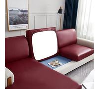 Elover Housse de Coussin Extensible de canapé Cuir Artificiel imperméable-Housse de Protection pour Me ubles Anti-Rayures Housse de siège de canapé Couvre pour Canapé Protege de Meubles Antipoussière