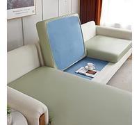Elover Housse de Coussin Extensible de canapé Cuir Artificiel imperméable-Housse de Protection pour Me ubles Anti-Rayures Housse de siège de canapé Couvre pour Canapé Protege de Meubles Antipoussière