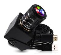 ELP Caméra de vidéosurveillance 4K USB HDMI avec zoom manuel à mise au point variable pour ordinateur H.264 télescope USB 8 MP IMX415 Caméra de vidéosurveillance industrielle (objectif zoom 3x3,6-10