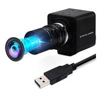 ELP Caméra HD 2 Mégapixels - Webcam USB 5-50 mm - Objectif Zoom Variable Manuel - Compatible Mac/Windows/Linux/Android UVC - Mise au Point Réglable (Capteur 1080P OV4689)