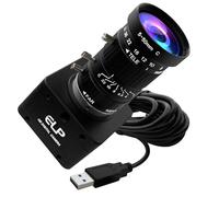 ELP Caméra Ultra HD 20 MP Varifocale USB 3.0 pour ordinateur Manuel Zoom 3840P USB 3.0/2.0 Lightburn Caméras pour Windows Linux Mac Pi 5-50 mm Mise au point variable 10X AR2020 Haute vitesse 4K 30 fps