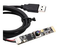 ELP Caméra USB 16 MP avec microphone pour ordinateur Mini UVC USB 2.0 Lightburn Caméra de sécurité Micro USB Module de caméra de sécurité PC Graveur laser Carte Webcam (objectif 100 degrés sans