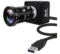 ELP Caméra USB 3.0 Ultra HD 20 MP 5K 5120 x 3840 27,5 fps haute fréquence d'image, objectif Variozoom manuel 10-55 mm, Plug & Play, compatible avec Jetson Nano, Windows, Linux et Mac