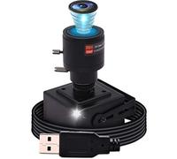 ELP Caméra Web professionnelle 5 mégapixels, objectif varifocal 2.8-12 mm, zoom USB, grand angle, Plug and Play, pour ordinateur de bureau et ordinateur portable, Android, Linux