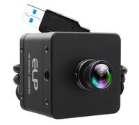 ELP Global Shutter Caméra USB 3.0 haute vitesse 60 fps 5 MP 1944P HFOV Objectif grand angle 115° sans distorsion, Plug & Play pour la détection de mouvement des balances de golf et le traitement