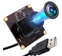 ELP Module caméra USB High Speed 90fps Global Shutter USB 2MP 1200P USB Webcam avec Objectif Grand Angle sans Distorsion 126 degrés pour Ordinateur, Ordinateur Portable,Android et Raspberry Pi