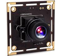 ELP Module de caméra USB 5 mégapixels, USB avec caméra 2592 x 1944 HD grand angle caméra USB pour industriel, vision de machine, imagerie non déformée, correction et capteur aptina