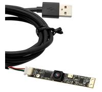 ELP Module de caméra USB 8 MP avec microphone 4K PC caméra pour ordinateur 2448p Lightburn caméra pour graveur laser Mini bande Web caméra CCTV USB Caméra de sécurité pour Raspberry Pi (objectif sans