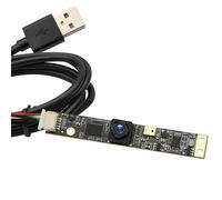 ELP Module de caméra USB 8 MP avec microphone, caméra PC grand angle pour ordinateur, caméra 4K Lightburn pour graveur laser, mini bande, objectif fixe, webcam, caméra de vidéosurveillance USB pour