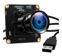 ELP Starvis Module de caméra USB 0,0001 lux ultra faible luminosité H.264 HDR 1080p avec objectif grand angle 110° Plug and Play pour Linux Windows Raspberry Pi