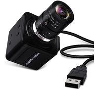 ELP Webcam 4K, ultra HD IMX317 USB avec objectif zoom 2.8-12 mm, mini caméra de bureau compatible avec 3840x2160 @ 30 fps, 2160p USB Conférence Varifocal Webcam pour Windows/Linux/Raspberry Pi/Android