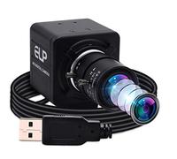 ELP Webcam grand angle avec objectif zoom optique varifocal 2,8-12, Plug & Play, caméra Web USB pour Windows/Linux/Android/Mac OS (webcam capteur 1944P MI5100)