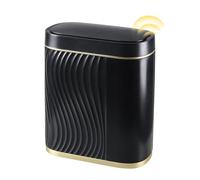 ELPHECO Poubelle de salle de bain 0712 (noir doré)