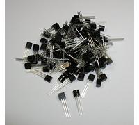 elpohl BC547B TO-92 NPN BJT Lot de 100 transistor 0,1 A 50 V pour chargeur de panneau solaire de projet de bricolage Circuit électronique Développement de produits Bloc d'alimentation à découpage