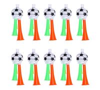 Elprico 10 Pièces Klaxons de Stade Klaxons à Air Bruiteur, Accessoires d'acclamation Forts Matériau ABS, avec 10 Cordons, pour événements Sportifs Fête de Football de Football (ABS2)