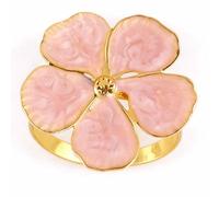 Elprico 10 Pièces Porte-Serviettes Fleur Boucles Métal pour Décoration de