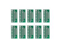 Elprico 10pcs 1,27 Mm 2,0 Mm 2,54 Mm 8 Broches 3 Row 24 Carte D'adaptateur Trous, Connecteur de Module sans Fil, Compact et Durable, Facile à Installer, pour Les Modules sans Fil