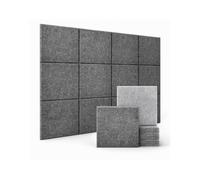 Elprico 18 Pack Panneaux Acoustiques Auto-Adhésifs pour Murs, 12x12 | Fibre de polyester haute densité, épaisseur 8 mm pour la réduction de l\'écho, support pelable et adhésif, inodore, ignifuge.