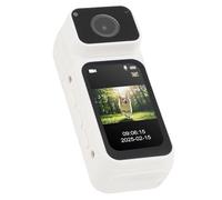 Elprico 2,7K WiFi Mini Body Camera, 128 Go de Caméra avec Objectif Rotatif à 180 °, Mini Caméra de Sport avec Un écran HD de 1,47 ", Photographie de Longe Magnétique pour Le Vélo de Vélo (White)