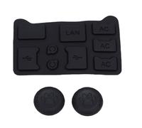 Elprico 2 Capuchons de Poignées en Forme de Patte de Chat et Couvercle de Bouchon Anti-poussière, Ensemble de Protection Anti-poussière pour 2 Consoles (2025) de 7,9 Pouces, Comprend 9