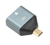 Elprico Adaptateur Micro HDMI vers HDMI, Convertisseur Micro HD vers HD Compatible 4K en Alliage D'aluminium pour Ordinateur de Bureau