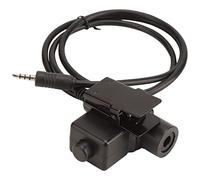 Elprico Adaptateur U94 PTT, Casque Professionnel Câble U94 PTT très Flexible pour téléphone Portable à Interface sonore 3,5 mm