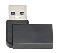 Elprico Adaptateur USB 3.0 Femelle vers Mâle, Adaptateur coudé Professionnel à 90 Degrés, Rallonge USB 3.0 pour Ordinateur Portable