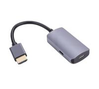 Elprico Adaptateur Vidéo pour Lunettes AR Convertisseur Interface Multimédia HD vers USB C 4K 60Hz avec Port de Charge Type C pour Console de Jeu Écran Portable Projecteur