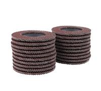 Elprico Agent de Melondage Fond de Papier de Verre de Sable Rouge Tranches 100x16 Mm Disques à Rabat Plat 80 Taille 20pcs pour le Broyage et le Polissage