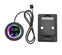 Elprico AIO Moniteur de Température D'ordinateur pour AIDA64, Moniteur de Température CPU 2,1, Kit de Mise à Niveau D'écran LCD pour Systèmes de Refroidissement par Eau, Thème Dynamique