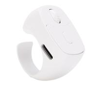 Elprico Anneau de Défilement pour Téléphone, Tourne-Page Bluetooth Multifonction, Tourne-Page sans Fil du Bout des Doigts pour Tablette de Téléphone, Portée sans Fil de 10 M (White)