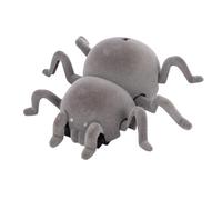 Elprico Araignée Télécommandée, Jouet Araignée Robot avec Télécommande, Jouet Réaliste avec Jambes Mobiles, Cadeau pour Enfants Garçons, Halloween, Noël, Jouets de Vacances pour (Grey)