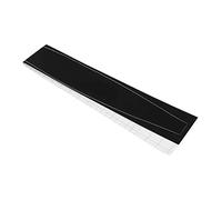 Elprico Autocollant de Bande Intermédiaire pour Console PS5, Autocollant de Bande Intermédiaire Intégral Résistant aux Rayures pour Hôte D'édition de Lecteur Optique PS5(Noir brossé)