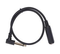 Elprico Câble Audio Stéréo, Câble Audio pour Microphone 0,5 M 1/4 Pouces, Câble D'extension Stéréo Mono à Angle Droit 6,35 Mm Mâle vers Femelle pour Microphone