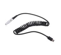 Elprico Câble d'alimentation de Type C à 2 Broches Durable pour CAMéra Stabilisatrice pour SmallHD Ronin Z CAM Red Paralinx Transvideo Offhollywood Alliage de Caoutchouc Robuste 59,1 Pouces