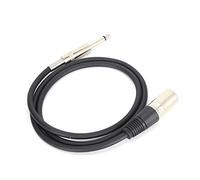 Elprico Câble de Ligne de Microphone XLR Mâle vers Jack TRS pour Microphones, Haut-parleurs, DJ de Scène, Câble à Signal équilibré 20 AWG pour une Transmission Stable, Matériau PVC + Métal (XLR