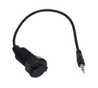 Elprico Câble monté sur Panneau de 3.5mm, Construction Robuste en ABS pour Marine et Camping-car, Longueur étendue de 30cm, Connecteur 1/8 Mâle à Femelle