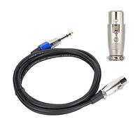 Elprico Câble XLR, JD6015 XLR Femelle vers Jack 6,35 Mm Câble de Symétrique XLR vers Câble Microphone 1/4 2 M adapté pour Microphones, Mixeurs, équipement de Caméra