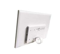 Elprico Cadre Photo numérique, 16:9 1280 * 800 Haute résolution jusqu'à 32G Carte pour Cadeaux pour Amis, Enfants, Parents avec Support(Blanche, Norme européenne (100v-240v))