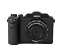 Elprico Caméra Numérique 5K, Caméras Numériques HD 80MP pour la Photographie, Anti-Shake, Point et Prise de Vue de Petite Caméra, écran de 3 Pouces de Lentille Arrière Avant Compacte (Black)