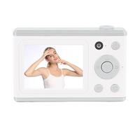 Elprico Caméra Numérique, Appareil Photo Selfie 64MP 1080p HD Dual Lens avec écran de 2,4 Pouces et Lumière de Remplissage LED pour Les Débutants et Les Adolescents de la Photographie (White)