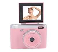 Elprico Caméra Numérique pour la Photographie, 1080p 12MP Camera pour Youtube avec écran de Feuillette de 2,8 "180 °, Point de Zoom Numérique 8X et Tirez Camara avec Un Anti-tirage AI (Pink)