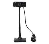 Elprico Caméra USB, Webcam HD à Mise au Point Manuelle avec Microphone pour Conférences Téléphoniques sur Ordinateur, Cours en Ligne et Entretiens D'embauche
